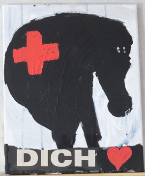 mixed media on canvas - bobok