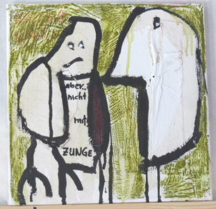 mixed media on canvas - bobok