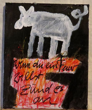 mixed media on canvas - bobok