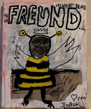 mixed media on canvas - bobok