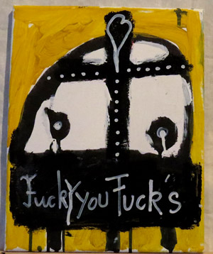 mixed media on canvas - bobok