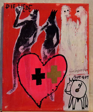 mixed media on canvas - bobok