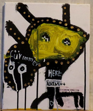 mixed media on canvas - bobok