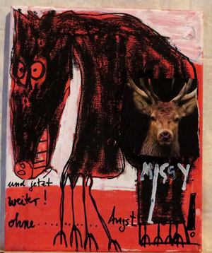 mixed media on canvas - bobok