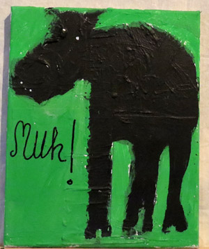 mixed media on canvas - bobok