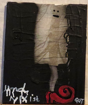 mixed media on canvas - bobok