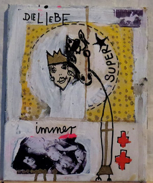 mixed media on canvas - bobok