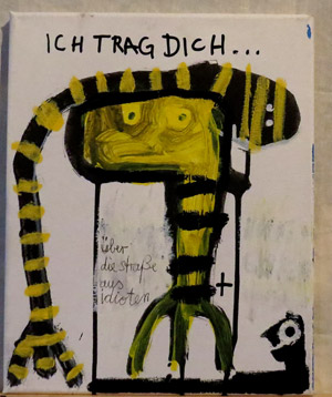 mixed media on canvas - bobok