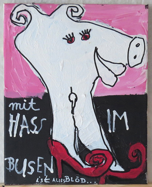 mixed media on canvas - bobok