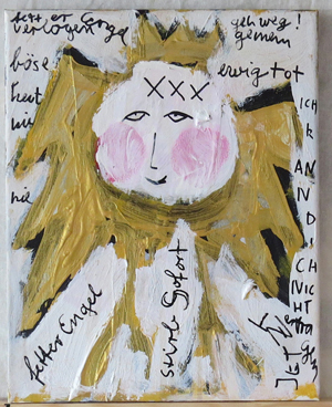 mixed media on canvas - bobok