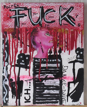 mixed media on canvas - bobok