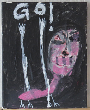 mixed media on canvas - bobok