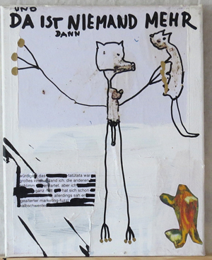 mixed media on canvas - bobok