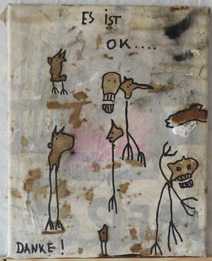 mixed media on canvas - bobok