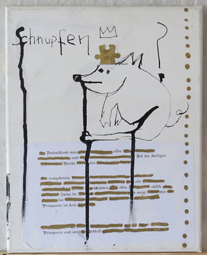 mixed media on canvas - bobok