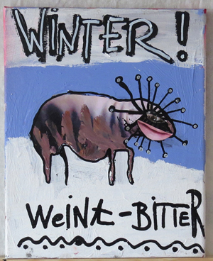 mixed media on canvas - bobok